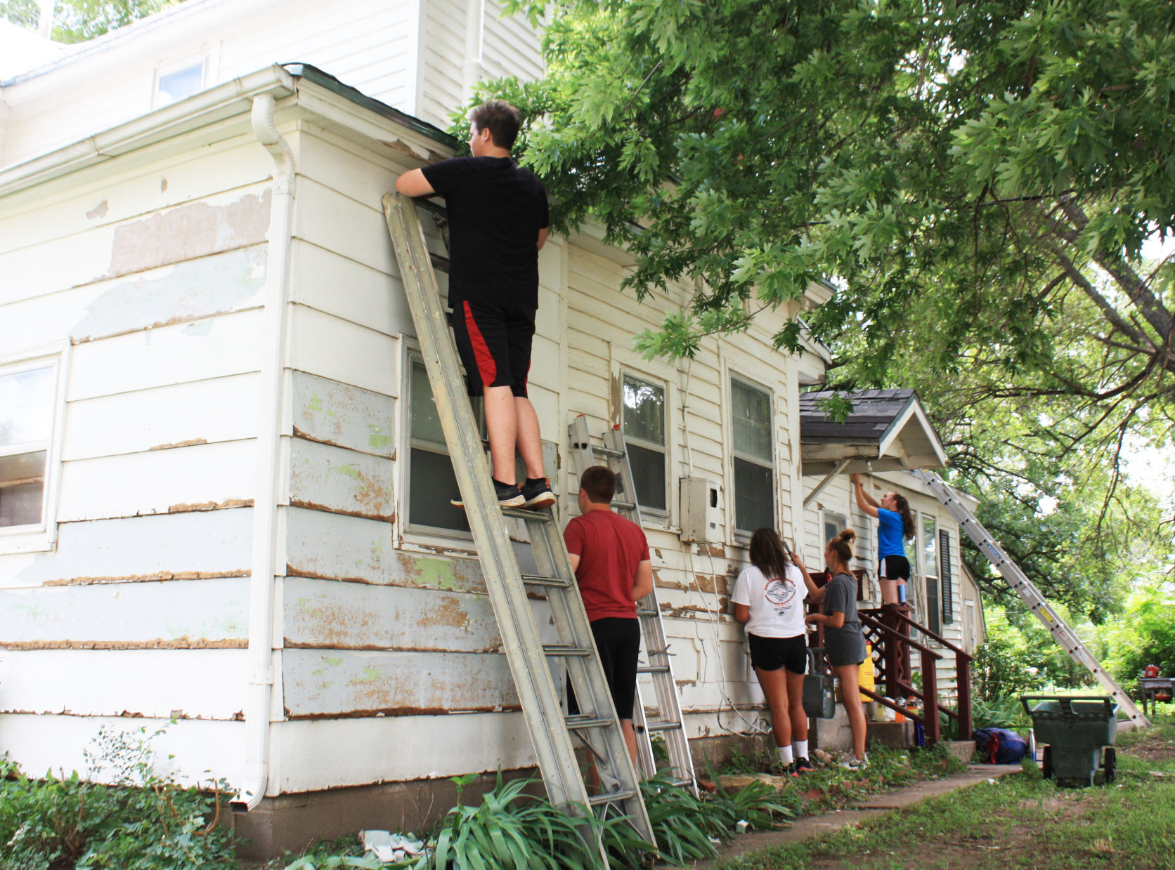Students at work